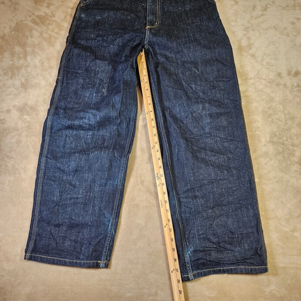 Carhartt WIP Brandon Single Knee Pant Womens Med Dark Wash Loose Carpenter Jean